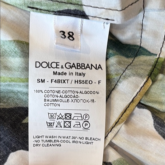 Dolce & Gabbana Skater Mini Skirt Black Green Tiered - Picture 6 of 6